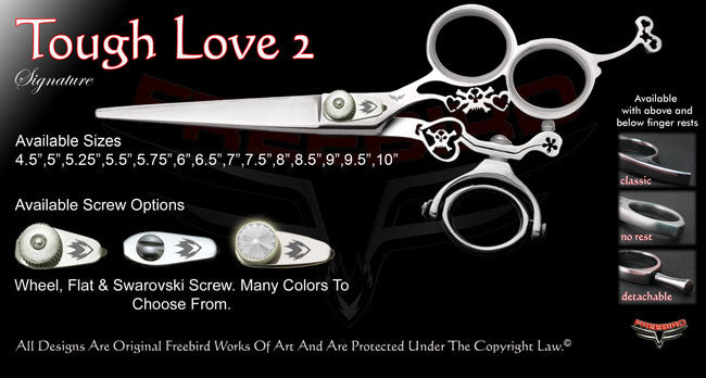 Tough Love 2 3 Hole Double Swivel Thumb Signature Hair Shears