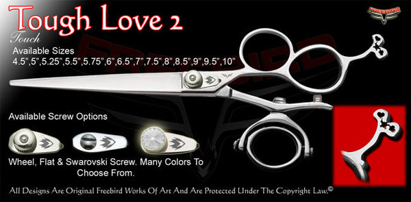 Tough Love 2 3 Hole Double V Swivel Touch Grooming Shears