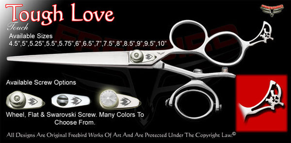 Tough Love 3 Hole Double V Swivel Touch Grooming Shears