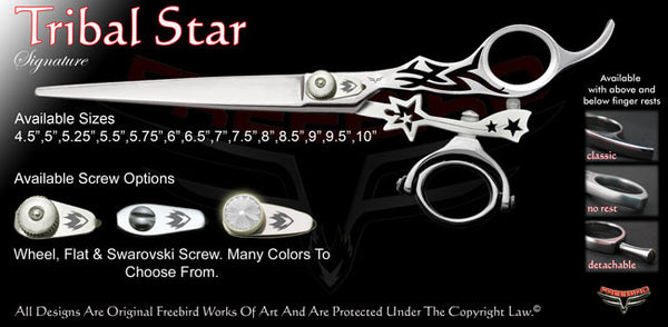 Tribal Star Double Swivel Thumb Signature Grooming Shears