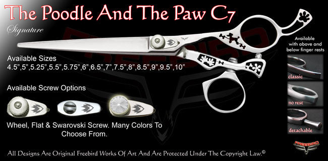 The Poodle And The Paw C7 Swivel Thumb Signature Grooming Shears