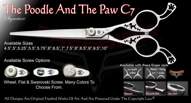 The Poodle And The Paw C7 Straight Signature Grooming Shears