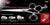 Virgo 3 Hole Double V Swivel Touch Grooming Shears