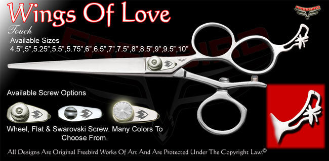Wings Of Love 3 Hole V Swivel Touch Grooming Shears