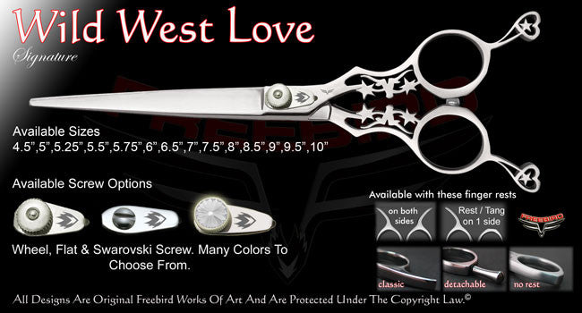 Wild West Love Straight Signature Grooming Shears