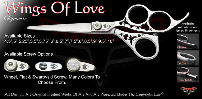 Wings Of Love 3 Hole Signature Hair Shears