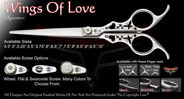 Wings Of Love Straight Signature Grooming Shears