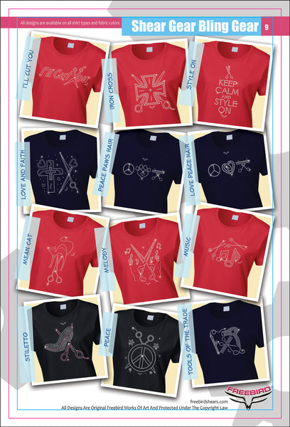 Designer Rhinestone Shirts Page 2 Red Examples