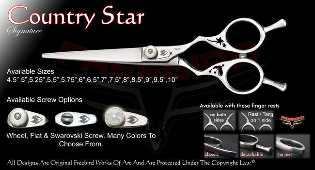 Country Star Straight Signature Hair Shears