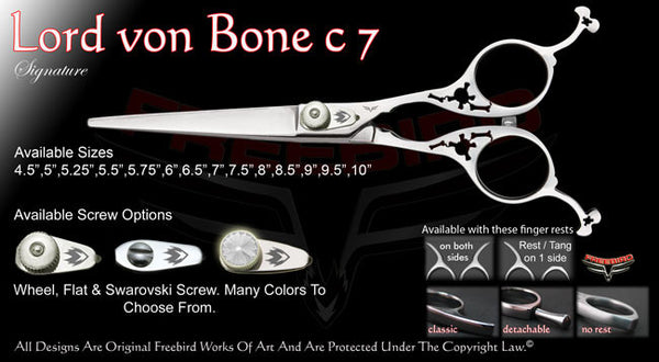 Lord Von Bone C7 Straight Signature Hair Shears