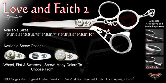 Love And Faith 2 3 Hole Signature Hair Shears