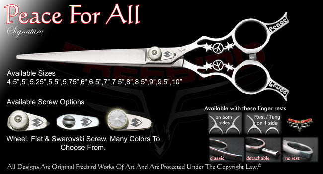 Peace For All Straight Signature Grooming Shears