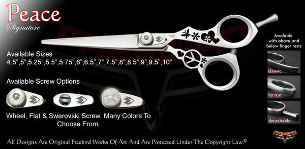 Peace Signature Hair Shears