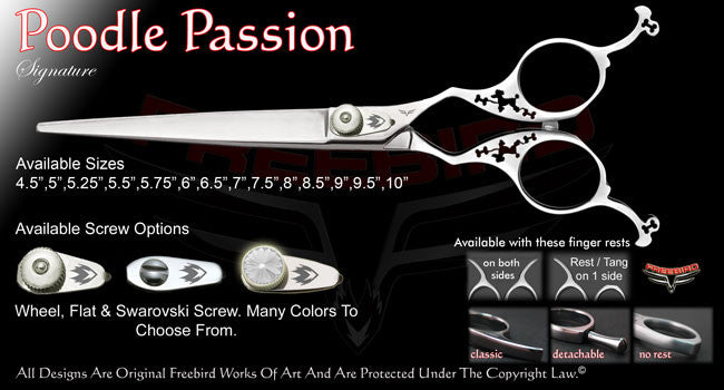 Poodle Passion Straight Signature Grooming Shears